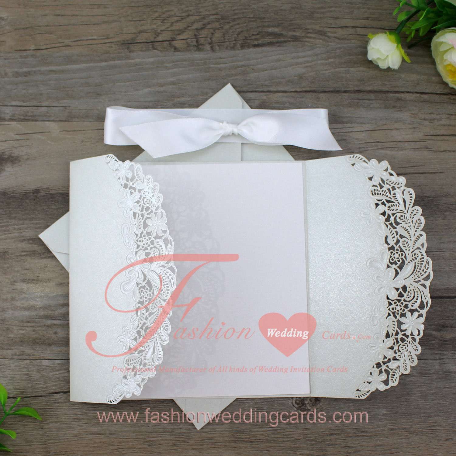 DIY Die Cut 50th Wedding Anniversary Invitations